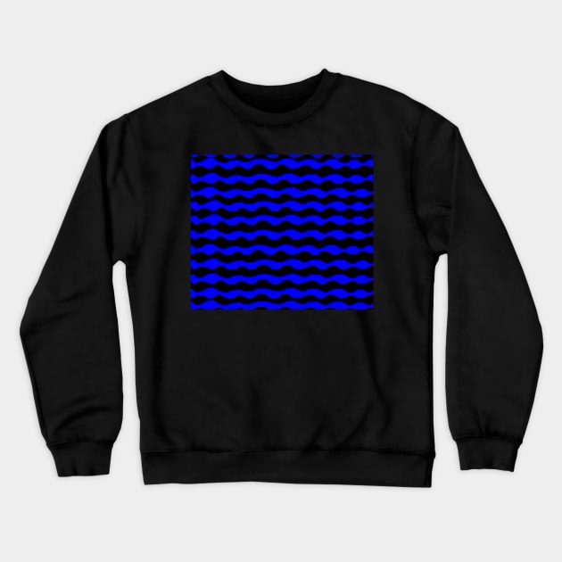 Black and blue stripped design Crewneck Sweatshirt by Samuelproductions19